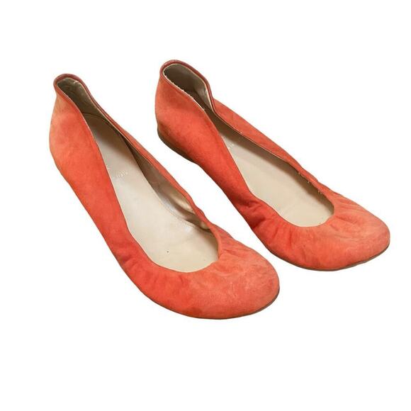 J. CREW Anya/CeCe Suede Ballet Flat Bundle in Orange and Blue - Women's Size 7 - Picture 3 of 16